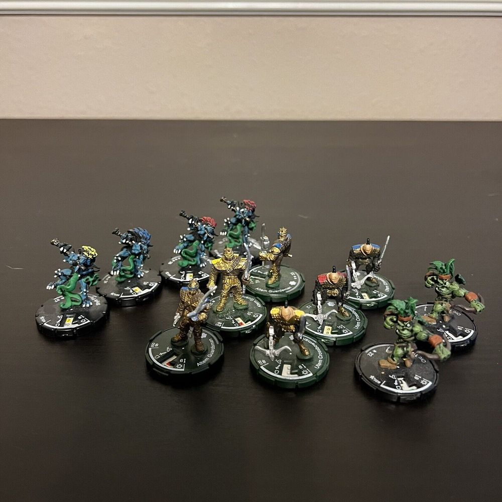 Mage Knight Piper Crossbowman Tracker Altem Lot of‎ 12 D&D Pathfinder RPG 2003